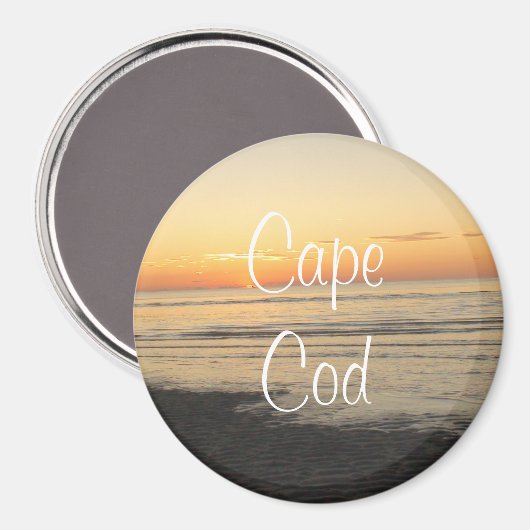 Cape Cod, Massachusetts Sunset souvenir Magnet (Voorkant / Achterkant)
