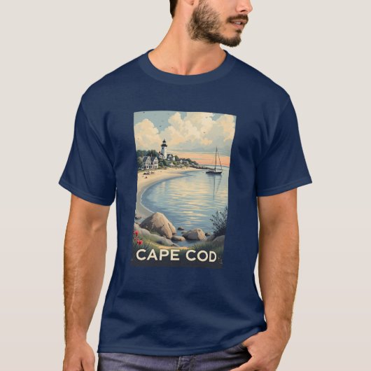 Cape Cod Massachusetts T-shirt (Voorkant)