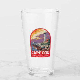 Cape Cod Massachusetts Travel Art Embleem Glas