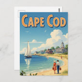 Cape Cod Massachusetts Travel Briefkaart (Voorkant / Achterkant)
