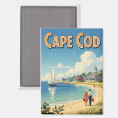 Cape Cod Massachusetts Travel Magneet (Voorkant / Achterkant)