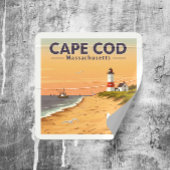  Cape Cod Massachusetts Vierkante Sticker