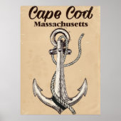 Cape Cod Massachusetts Vintage poster (Voorkant)