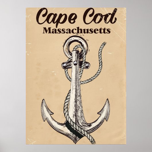 Cape Cod Massachusetts Vintage poster (Voorkant)