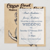 Cape Cod Massachusetts Vintage poster Kaart (Voorkant / Achterkant)