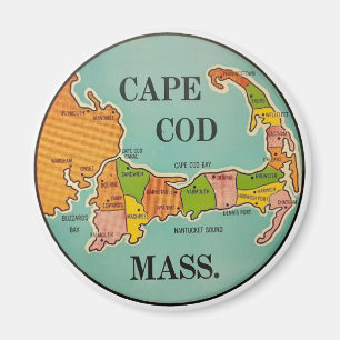 Cape Cod Massachusetts vintage reis Magnet