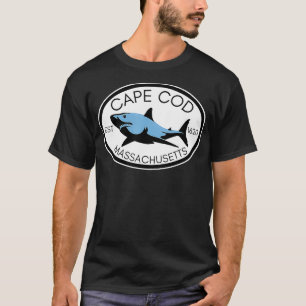Cape Cod Massachusetts Vist Vissen Beach Boating T-shirt