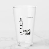 Cape Cod Massachusetts vuurtoren bier Glas (Voorkant)
