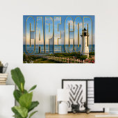 Cape Cod Massachusetts Vuurtoren Kustreis Poster (Thuiskantoor)