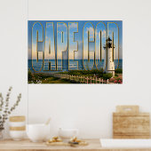 Cape Cod Massachusetts Vuurtoren Kustreis Poster (Keuken)