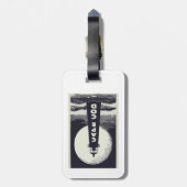 Cape Cod Massachusetts vuurtoren maan Bagagelabel (Achterkant verticaal)