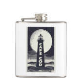 Cape Cod Massachusetts vuurtoren maan Heupfles (Voorkant)