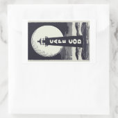 Cape Cod Massachusetts vuurtoren maan Rechthoekige Sticker (Tas)