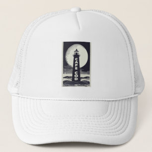 Cape Cod Massachusetts Vuurtoren Maan Trucker Pet