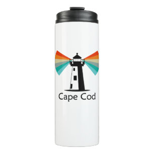 Cape Cod Massachusetts Vuurtoren Regenboog Thermosbeker