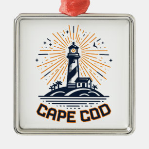 Cape Cod Massachusetts Vuurtoren Zonsopgang Metalen Ornament