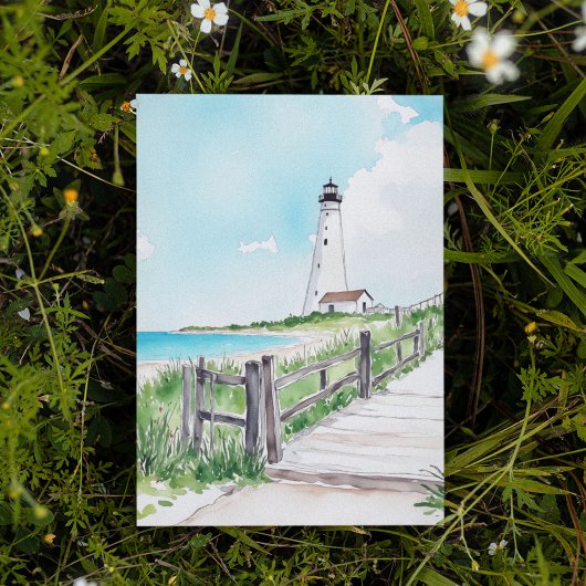 Cape Cod Massachusetts Waterverf Briefkaart