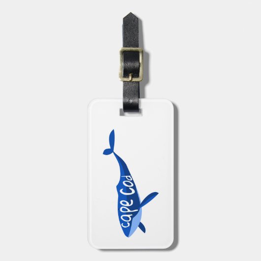 Cape Cod Massachusetts Whale Bagagelabel (Voorkant verticaal)