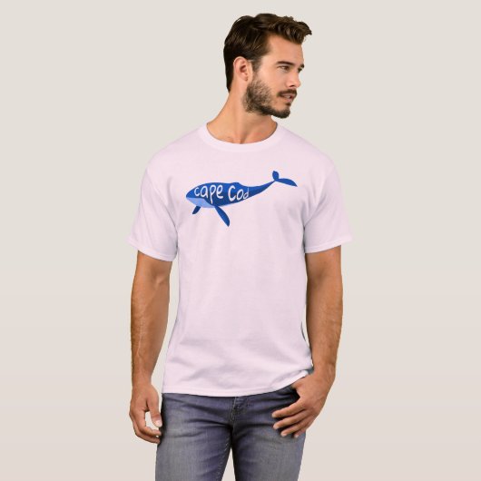Cape Cod Massachusetts Whale T-shirt (Voorkant volledig)