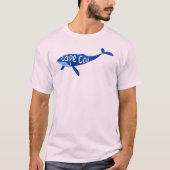 Cape Cod Massachusetts Whale T-shirt (Voorkant)