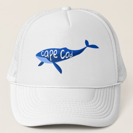 Cape Cod Massachusetts Whale Trucker Pet (Voorkant)