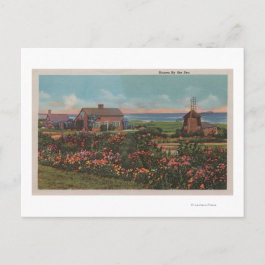 Cape Cod, MassachusettsHomes van het Zee Uitzicht Briefkaart (Voorkant)