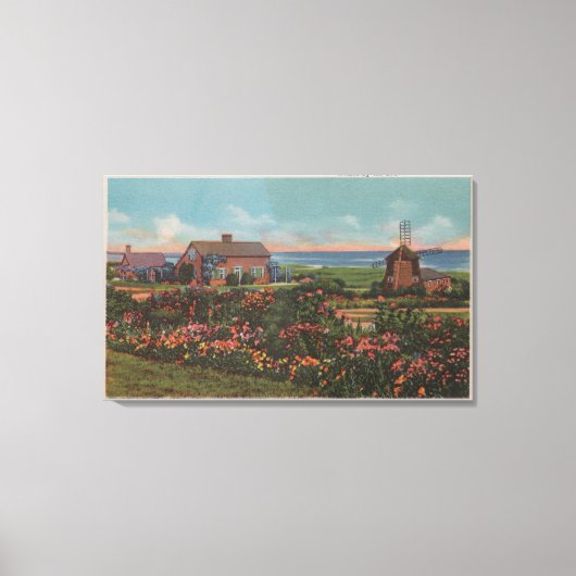 Cape Cod, MassachusettsHomes van het Zee Uitzicht Canvas Afdruk (Voorkant)