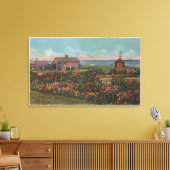 Cape Cod, MassachusettsHomes van het Zee Uitzicht Canvas Afdruk (Insitu (Woonkamer))