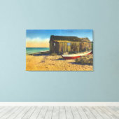 Cape Cod, MassachusettsView of a Lobster Shack Canvas Afdruk (Insitu (Houten vloer))