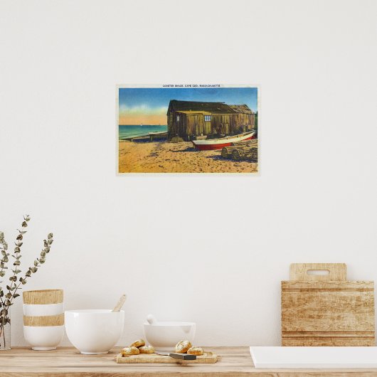 Cape Cod, MassachusettsView of a Lobster Shack Poster (Keuken)