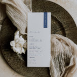 CAPE COD Modern Wedding Place Card Menu<br><div class="desc">CAPE COD kust moderne minimalistische,  bruiloft gast plaats kaart en menu. Kenmerken,  kustblauwe typografie op witte achtergronden. Let op: er moeten gastennamen worden ingevoerd en elke kaart moet afzonderlijk aan uw winkelwagentje worden toegevoegd.</div>