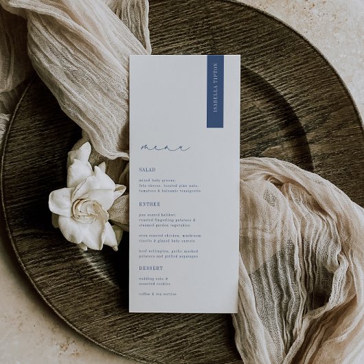 CAPE COD Modern Wedding Place Card Menu