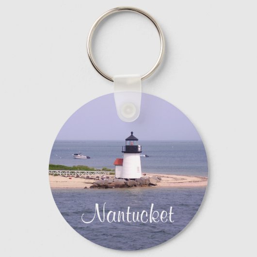Cape Cod Nantucket MA Vuurtoren Sleutelhanger (Voorkant)