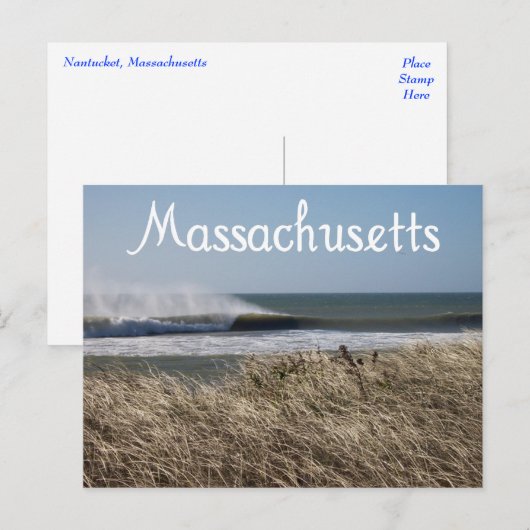 Cape Cod Nantucket, Massachusetts Briefkaart (Voorkant / Achterkant)
