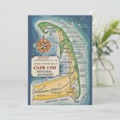 Cape Cod National Seashore 5x7 ansichtkaart Bedankkaart (Staand voorkant)