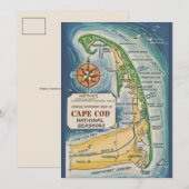 Cape Cod National Seashore 5x7 ansichtkaart Bedankkaart (Voorkant / Achterkant)