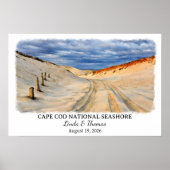 Cape Cod National Seashore Massachusetts Aquarel Poster (Voorkant)