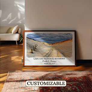 Cape Cod National Seashore Massachusetts Aquarel Poster
