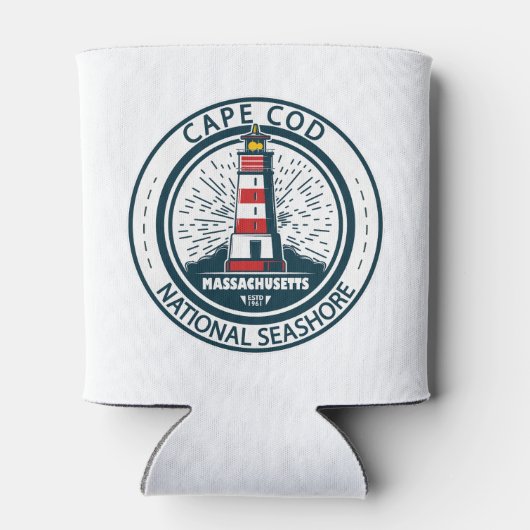 Cape Cod National Seashore Massachusetts Badge Blikjeskoeler (Achterkant)