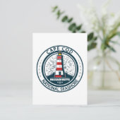 Cape Cod National Seashore Massachusetts Badge Briefkaart (Staand voorkant)