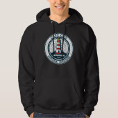 Cape Cod National Seashore Massachusetts Badge Hoodie (Voorkant)