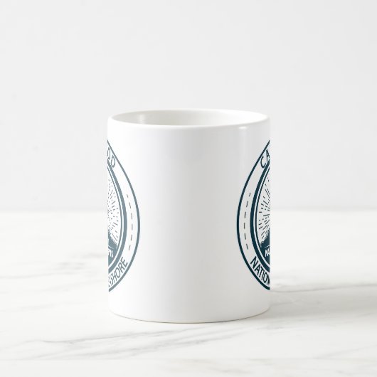 Cape Cod National Seashore Massachusetts Badge Koffiemok (Center)