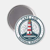 Cape Cod National Seashore Massachusetts Badge Magneet (Voorkant / Achterkant)