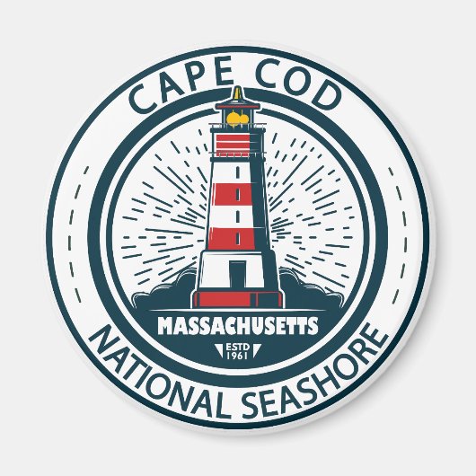 Cape Cod National Seashore Massachusetts Badge Magneet (Voorkant)