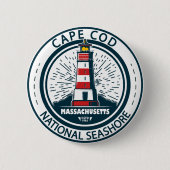 Cape Cod National Seashore Massachusetts Badge Ronde Button 5,7 Cm (Voorkant)