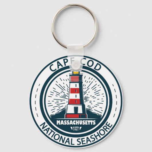 Cape Cod National Seashore Massachusetts Badge Sleutelhanger (Voorkant)