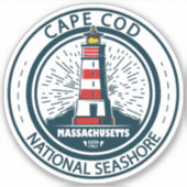 Cape Cod National Seashore Massachusetts Badge Sticker (Voorkant)