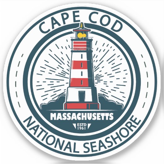 Cape Cod National Seashore Massachusetts Badge Sticker (Voorkant)