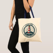 Cape Cod National Seashore Massachusetts Badge Tote Bag (Voorkant (product))