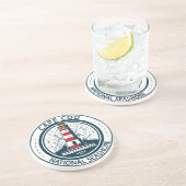 Cape Cod National Seashore Massachusetts Badge Zandsteen Onderzetter (Zijkant)